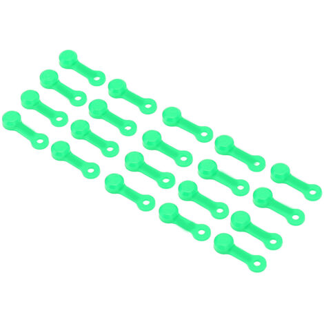 20 bouchons de protection vert fluo pour raccords de graisseurs, vis de purge et pièces automobiles - Antipoussière et résistants
