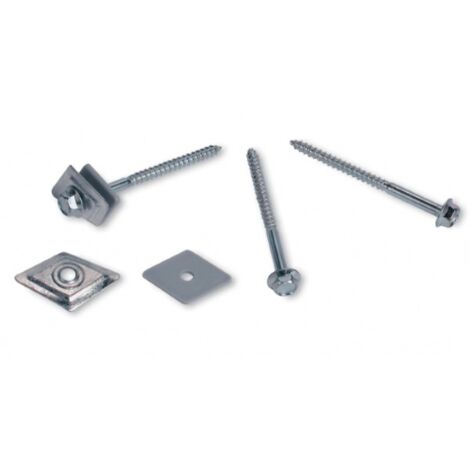 20 boulons A  bAches pour bois avec rondelle 6x40 mm boulon en acier galvanisA