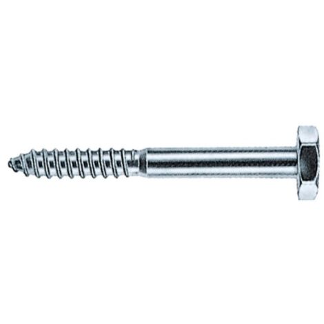 20 boulons d&39ancrage pour bois Boulon A  tA te hexagonale en acier galvanisA  8x50 mm