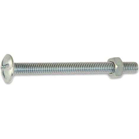 20 Boulons Poeliers Zingués 8.0 X 30 mm