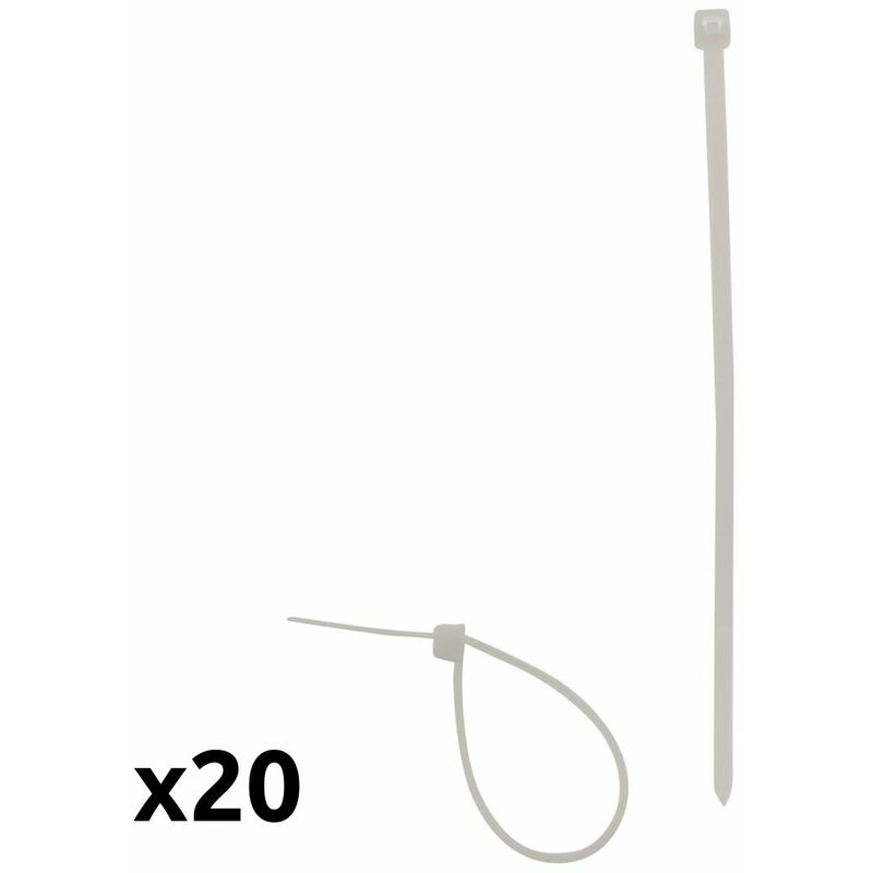 

20 bridas para cables 2,5x150mm - Zenitech