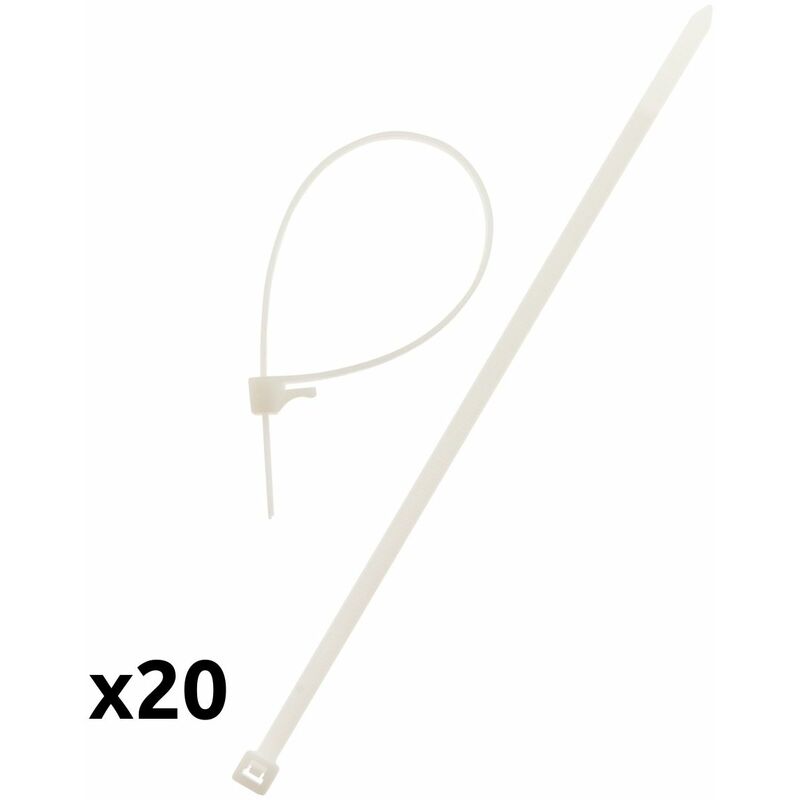 

20 bridas para cables 3,6x140mm - Zenitech