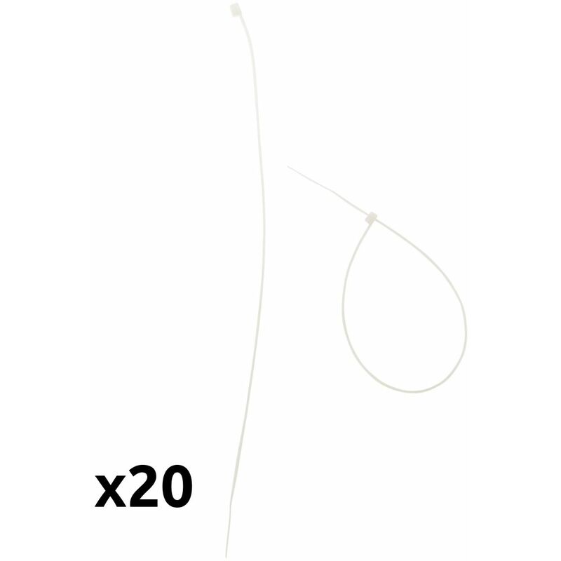 

20 bridas para cables 3,6x300mm - Zenitech