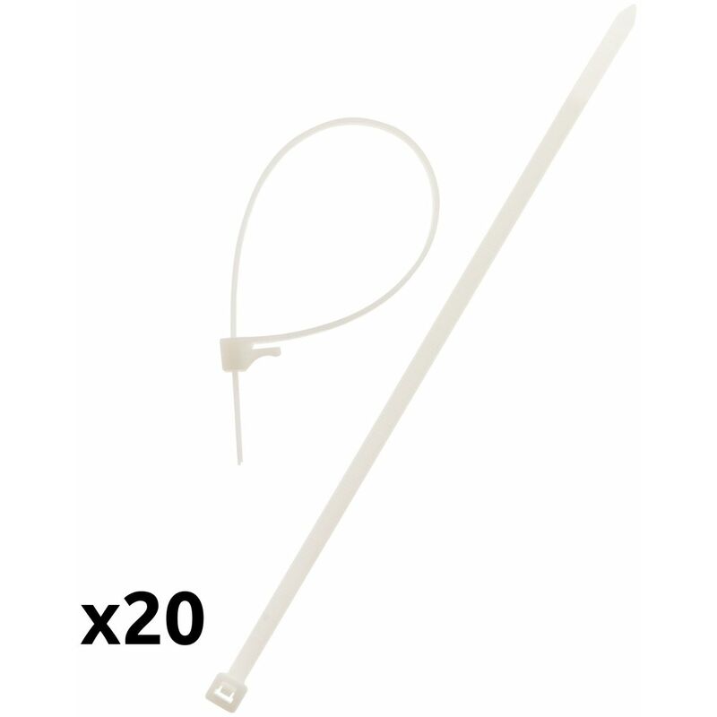 

20 bridas para cables 4,8x180mm - Zenitech