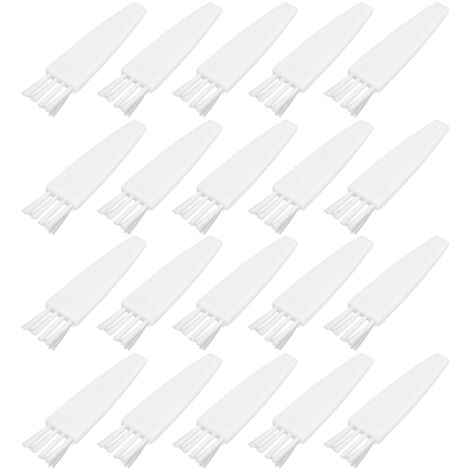 20 brosses de nettoyage multifonctions, poils nylon et manche PP, pour tondeuse barbe et accessoires électroniques