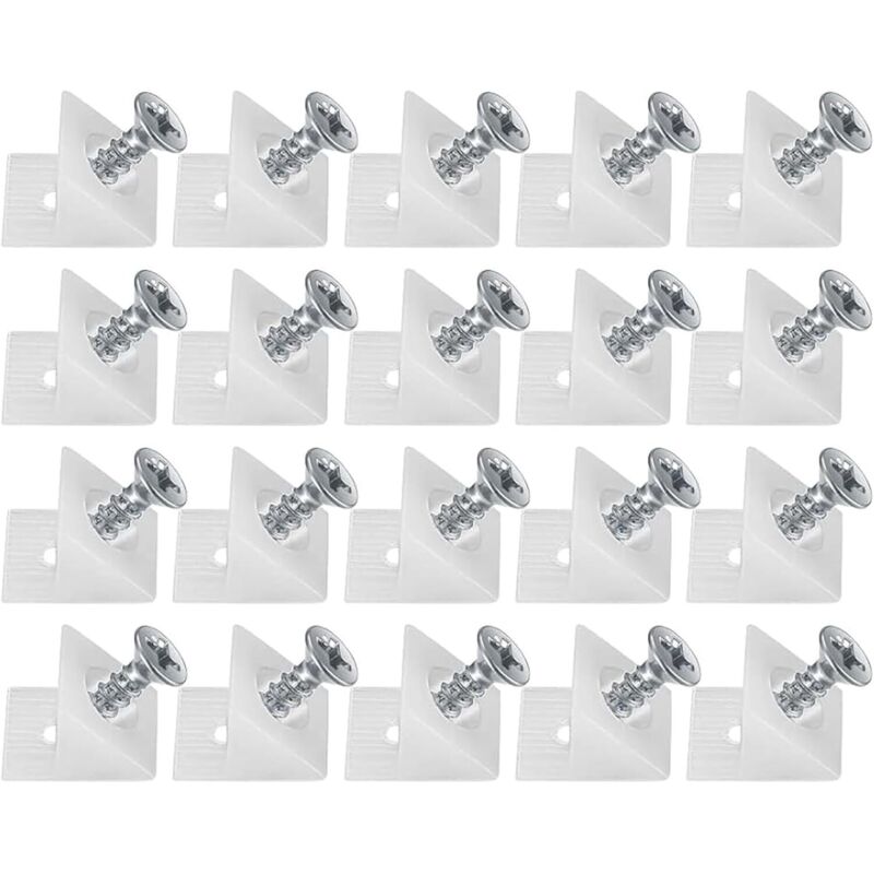 20 cales de tiroir en plastique, connecteurs arrière stabilisateurs, connecteurs inférieurs de tiroir (avec vis) 20 cales de tiroir en plastique, connecteurs arrière stabilisateurs, connecteurs inférieurs de tiroir (avec vis)