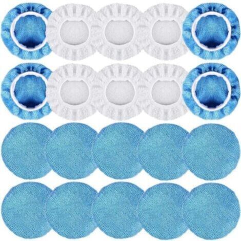 20 capuchons de polissage 125 mm-150 mm - Capuchon de polissage élastique pour polisseuse automobile