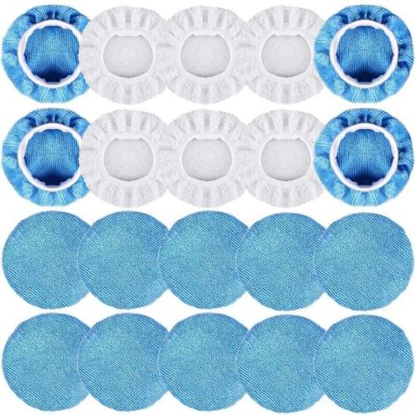 20 capuchons de polissage 125 mm-150 mm - Capuchon de polissage élastique pour polisseuse automobile