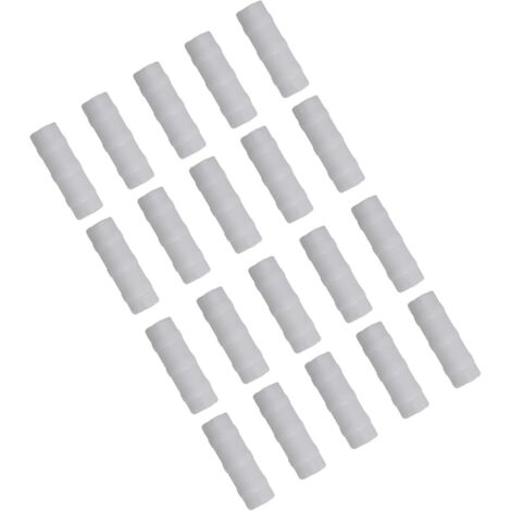 20 - Clips De Fixation - Accessoire De Serre - Pour Film Et Tuyaux - Résistant Aux Températures Extrêmes - Blanc - 20mm