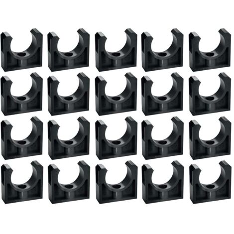 20 CLIPS DE FIXATION TUBE DE 20 - PLASSON
