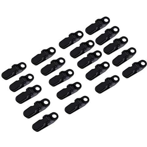 20 clips para lonas, clips para carpas de plástico y linóleo, clips para lonas, clips para carpas