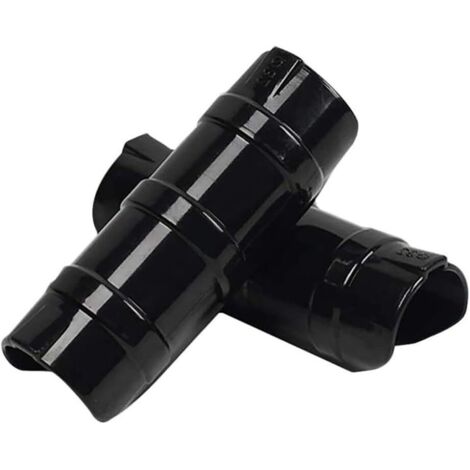 20 clips para marcos de invernadero, clips para película de invernadero, clips para tubos de construcción de jardín, clips para película de plantas, abrazaderas para tubos de marco (negro, 20 mm)
