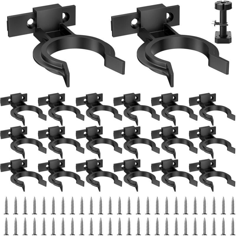 20 clips plinthe cuisine pour meuble, 50 vis incluses, diamètre 32-42mm pour pieds meubles