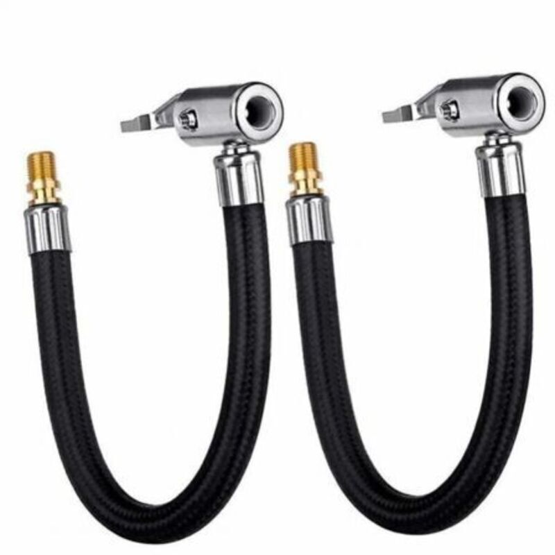 Image of 20 cm Auto-Luftreifen-Aufblaspumpe Schlauchadapter Ventil Schlauchwerkzeug (2 Stück)