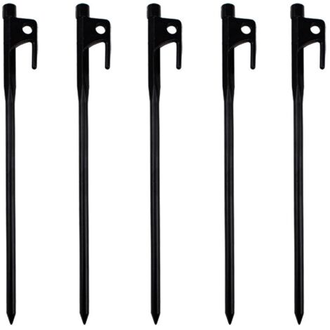 20 cm Zeltnägel, Campingnägel mit Haken, leichte Befestigungsnägel fürs Campen