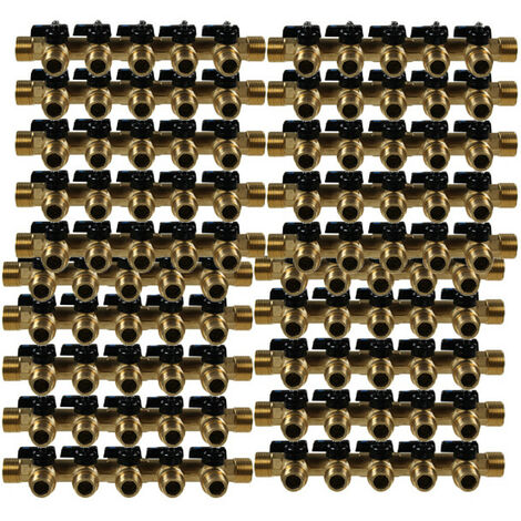 20 Collecteurs mini-vanne mâle 3/4" (20/27) - femelle 1/2" (15/21) - 5 piquages mâle 1/2" (15/21) - Arcanaute