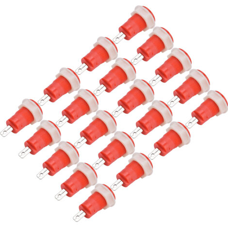 20 Connecteurs Banane en Laiton 4mm pour Masse de Soudure, Bornes de Terre 1KV 32A, Poste de Liaison Électrique