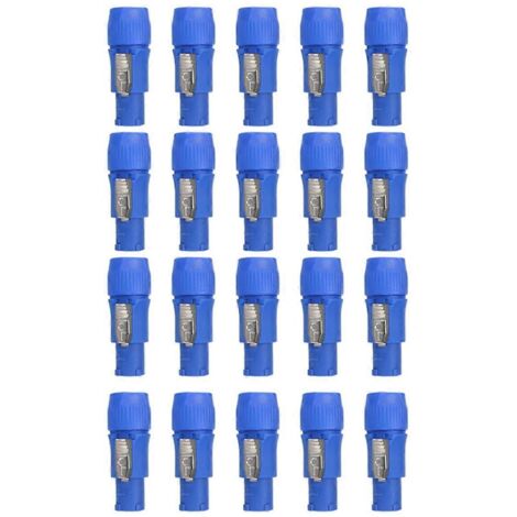 20 connecteurs mâles Powercon 3 broches pour alimentation secteur NAC3FCA NAC3FCB(A)