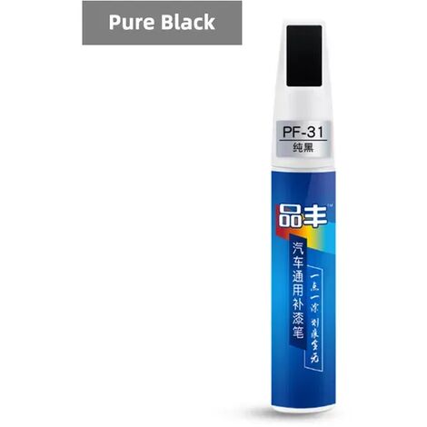 20 couleurs de Réparation De Rayure De Voiture Peinture Stylo Auto Retouche Stylo Voiture Soins Rayure Claire Décapant Peinture Soins Auto Réparation Remplir Peinture Stylo,Israël,Black