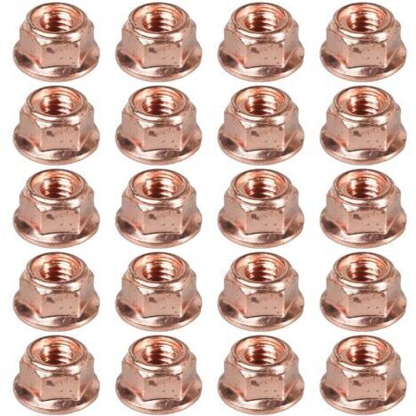 20 dadi in rame M8 per collettore di scarico M8 x 1,25, dadi turbo di scarico M8 per E30 A2001420072 11621711954