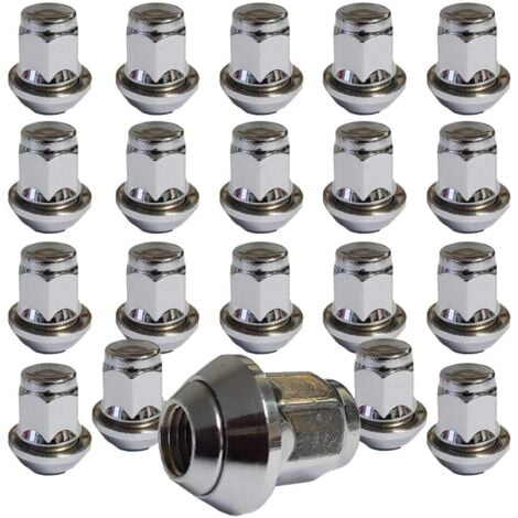 LABLANC 20 écrous de roue pour jantes aluminium d'origine Ford à collerette conique jantes alliage léger M12 x 1,5