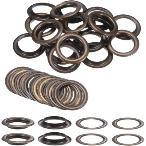 20 ensembles œillets métal, diamètre 40 mm, finition bronze, pour cuir, tissu, rideaux, sacs diy