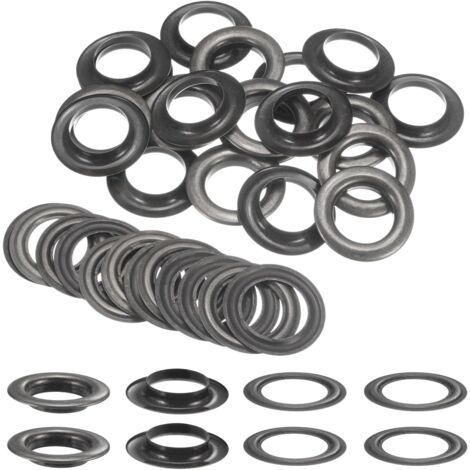 20 ensembles œillets métalliques, diamètre 30 mm, surface lisse, résistant corrosion, pour rideaux cuir sacs diy