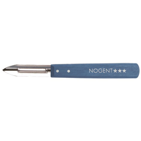 20 Éplucheur 2 tranchants Bleu Paon - Classic Bois - NOGENT