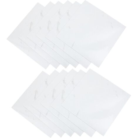 20 Feuilles Carrelages Adhésifs Étanches pour Cuisine et Salle de Bain