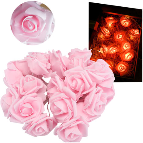 20-flammige, 3 m lange USB-LED-Lichterkette – Romantische Blumendekoration für Hochzeiten und Partys