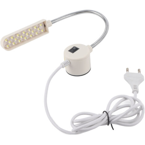 20-flammige LED-Arbeitsleuchte für Nähmaschinen, flexibel, energiesparend, 110–250 V Wechselstrom (EU)