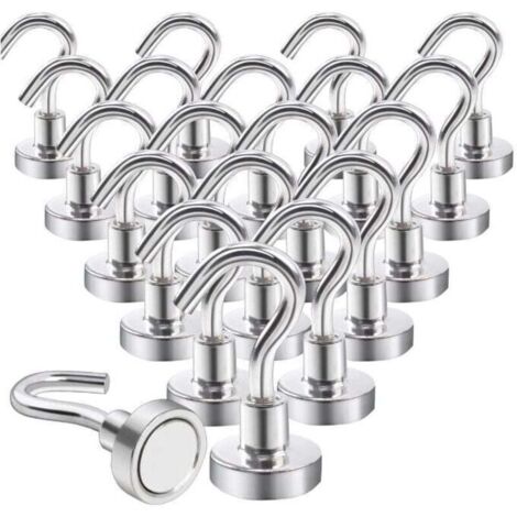 20 ganci magnetici, potenti magneti al neodimio, per frigorifero, cucina, ufficio, scuola, crociere, robusti