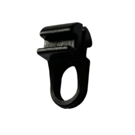 20 Glisseurs assymetriques pour tringle rail Coloris - Noir mat
