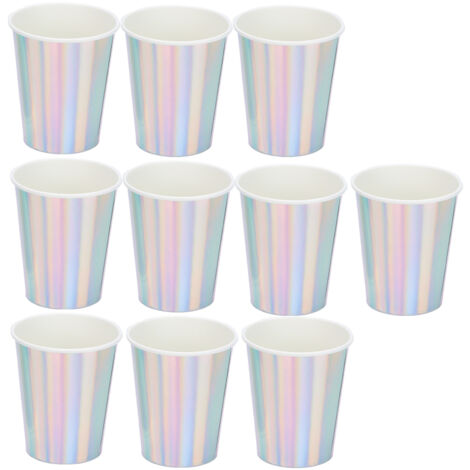 20 gobelets biodégradables jetables pour café, thé, jus - parfaits pour événements et recyclables