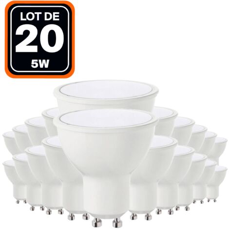 20 GU10 5W eq. 40W Glühbirnen Warmweiß 3000K Hohe Helligkeit