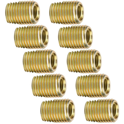 20 insertos roscados autorroscantes de acero al carbono 302 (rosca interna M30.5, rosca externa M50.5)