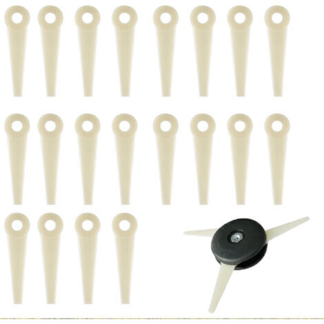 20 lames de coupe en une seule pièce, lames de rechange pour coupe-bordures, lames de tondeuse à gazon adaptées aux modèles Stihl Polycut 5-3, 6-2, 6-3, 7-3, 10-3, 20-3, 40-3, 41-3