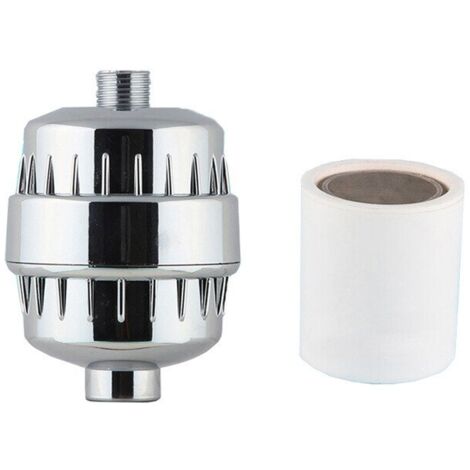 20-Layer Shower Filter, Sealed, High Efficiency Filtration, ABS Material, Silver