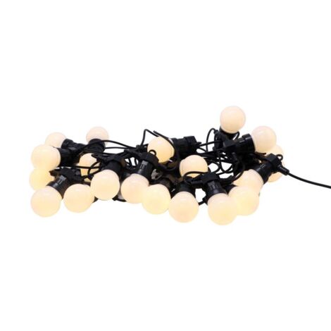 20 LED Biergartenlichterkette Partylichterkette Außenlichterkette Lichterkette