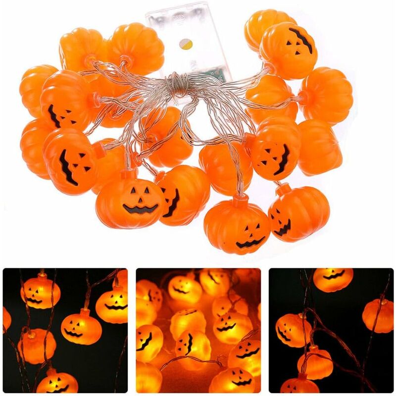 

20 LED de la calabaza Hada luz de la secuencia con pilas para la fiesta de Navidad de Cosplay Partes decoración para el hogar.