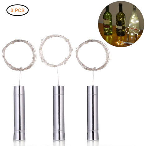 20 LED-Lichterketten, 2 m – 3er-Pack – Batteriebetriebene Lichterketten für Weihnachts- und Heimdekorationen