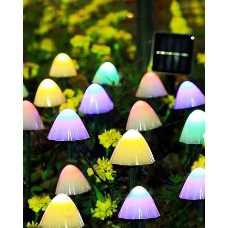 Acheter 7 couleur veilleuse prise américaine Induction rêve champignon  champignon Luminaria lampe 220V LED champignon lampe LED veilleuses