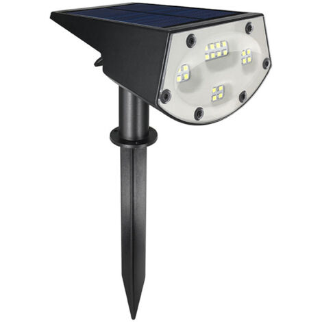 20 LED-Solar-Außenstrahler, IP67-Solar-Außenbeleuchtung, 180°-Solar-Außenbeleuchtung, Weiß für Garten, Hof, Außenbereich, Weg, Einfahrt [Energieklasse A+++]