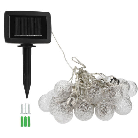 20 LED-Solar-Lichterketten, wasserdicht, zwei Modi, für Garten, Party, Außenbereich