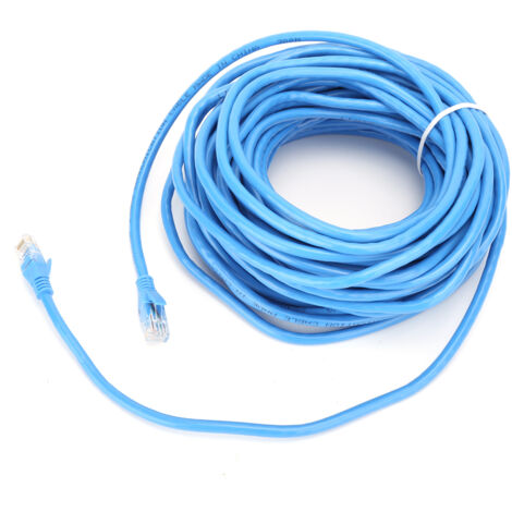 20 m Gigabit RJ45 Ethernet-Netzwerkkabel, blaues sauerstofffreies Kupfer-LAN-Patchkabel für Computer