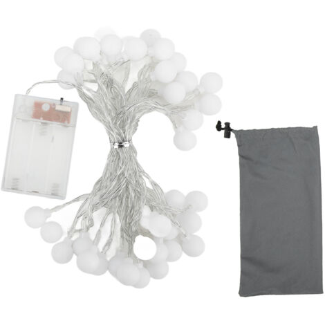 20 m lange, wasserdichte LED-Lichterkette, runde Lichter für romantisches Ambiente, 2 Modi für Outdoor-Aktivitäten und Camping
