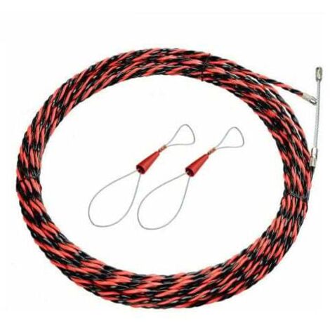 20 m long electrician's needle - 5 mm diameter electrical wire puller - retractable pulling needle for electrical cables and extension cords MUMU