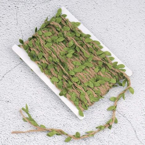 20 m Naturjuteseil, künstliches Blätterseil, DIY-Kunst