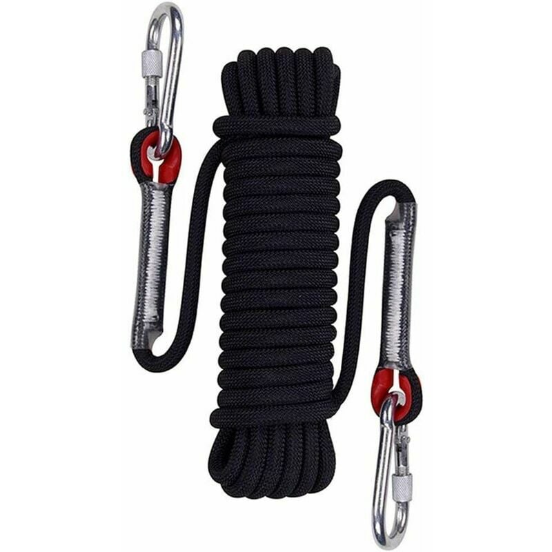20 Meters Length Professional Climbing Rope Rappelling Abseiling Rope Outdoor Excursions Accessories 12mm Diameter 12KN Escape High Resistance Rope