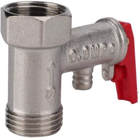 20-mm-Sicherheitsventil, Sicherheitsgruppe, Druckbegrenzungsventil für Warmwasserbereiter, 0,8 MPa Messing, für Warmwasserbereiter